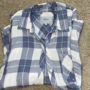 Rails Plaid Shirt white and blue
